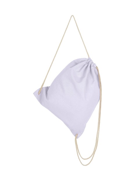 BAGS BY JASSZ Organic Cotton Drawstring Backpack SNOWWHITE personnalisable